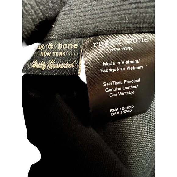 Rag & Bone Womens Olive Green Suede Leather Backpack With Zipper Closure & Adjus - Picture 5 of 8